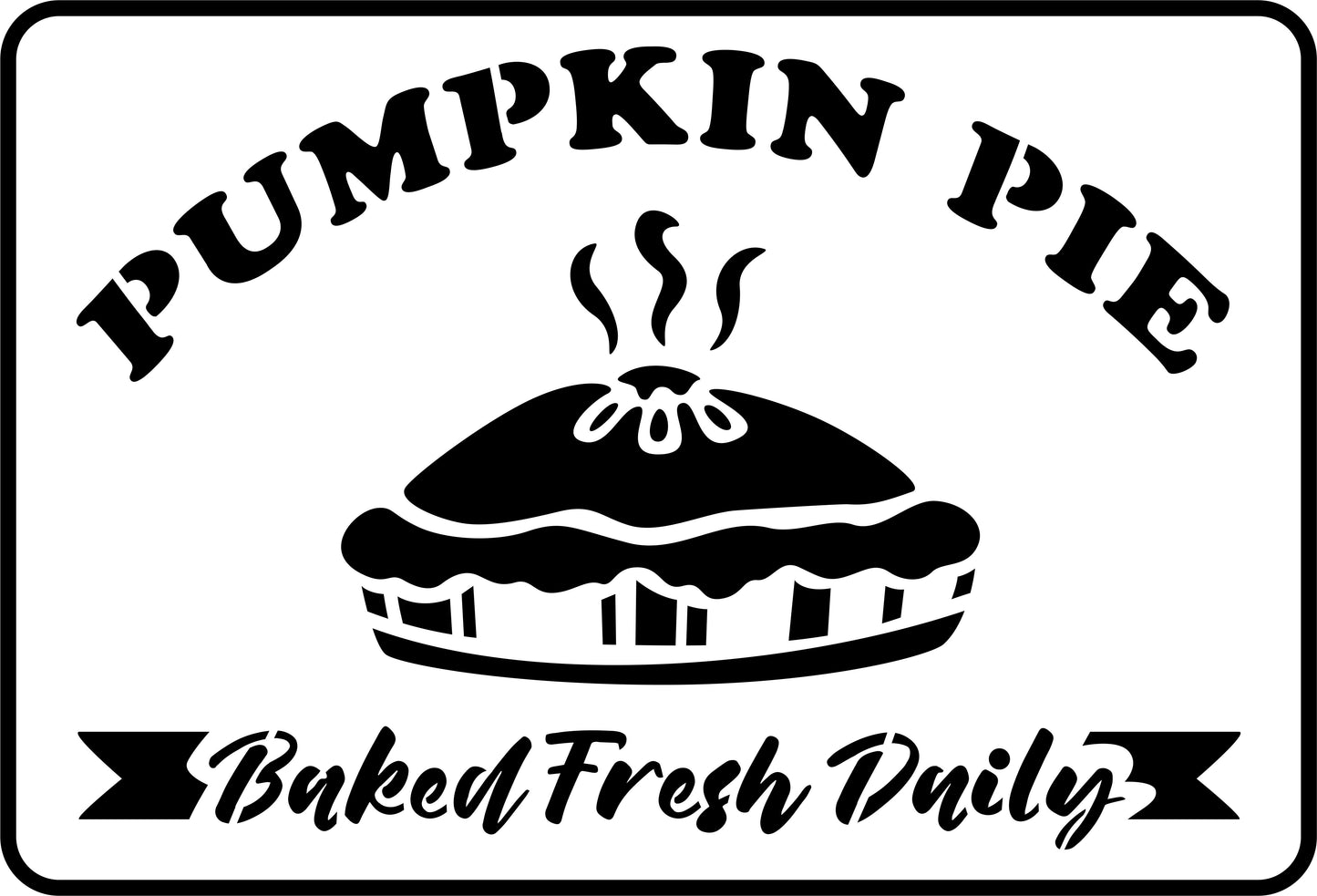 Pumpkin Pie | JRV Stencils